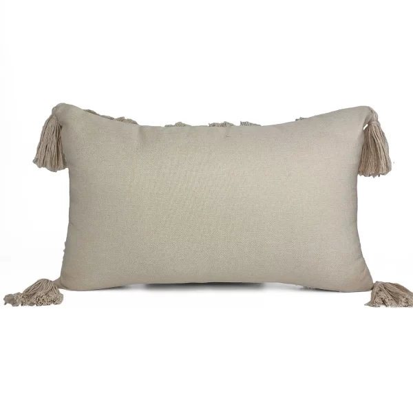 Cotton Fringed Cushion Cover - Image 2